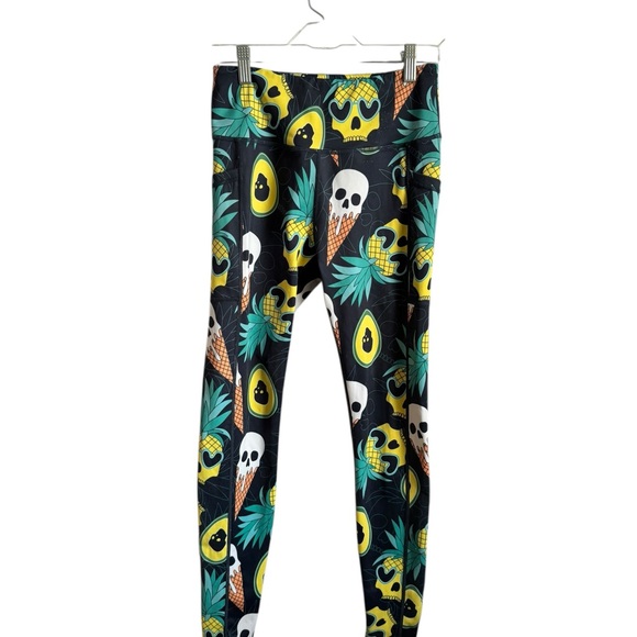 CVG Pineapple, IceCream, Skull Leggings size small - Picture 2 of 8